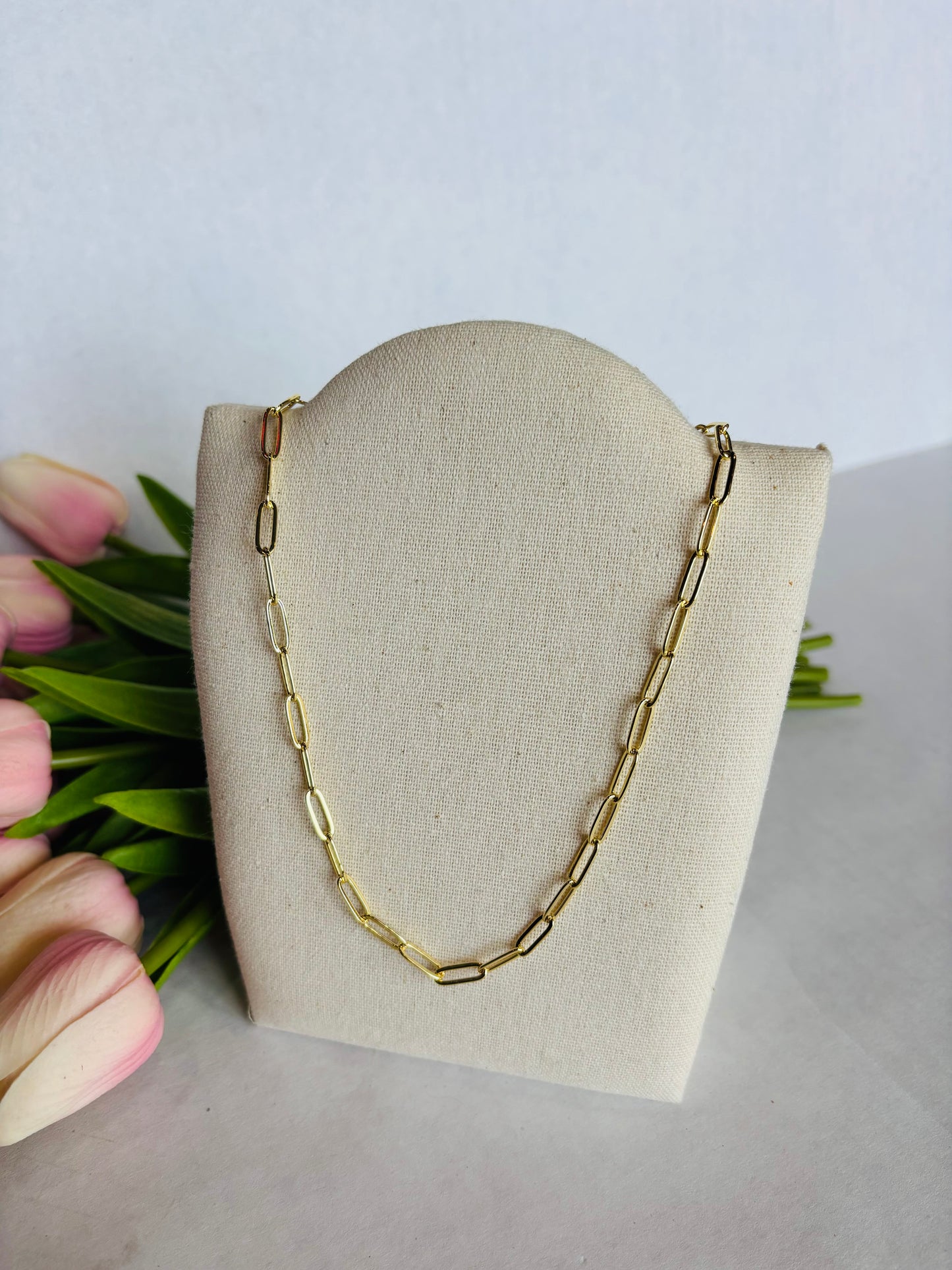 Goldie Paperclip Chain
