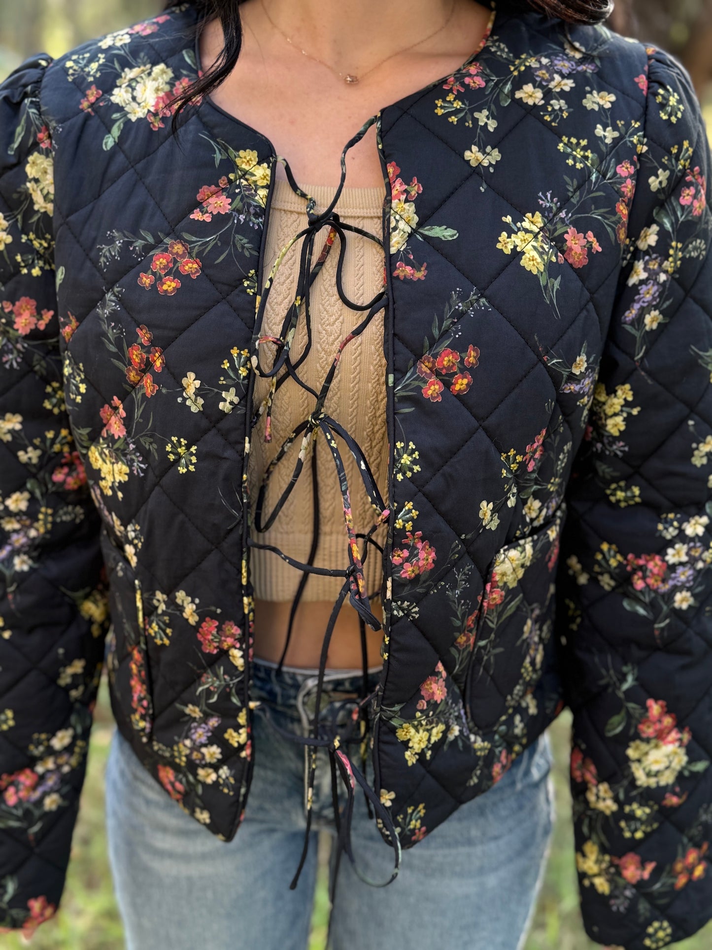 Birdsong Floral Puffer