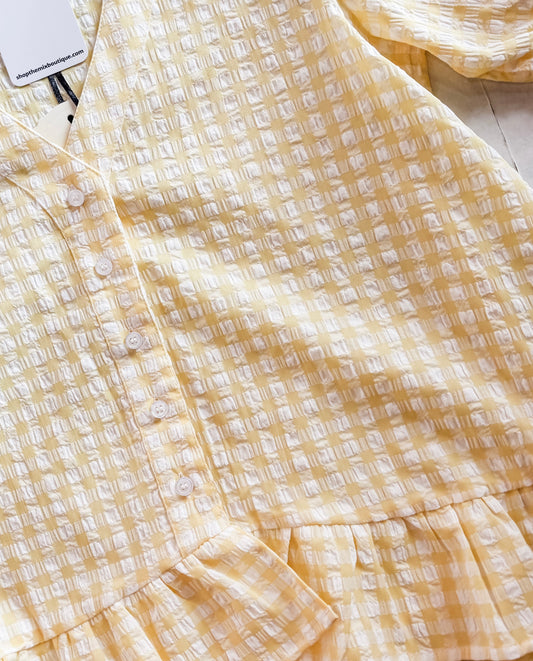 Picnic Ruffled Blouse | Yellow