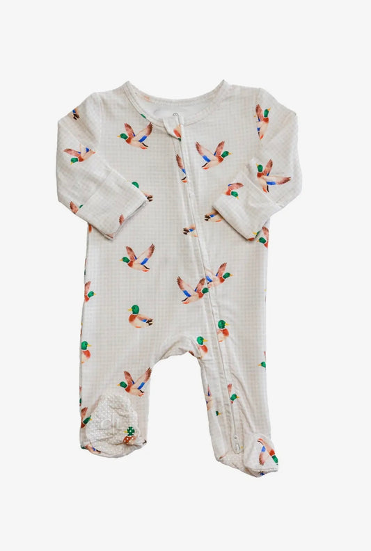 Bamboo Zipper Footie | Little Mallard
