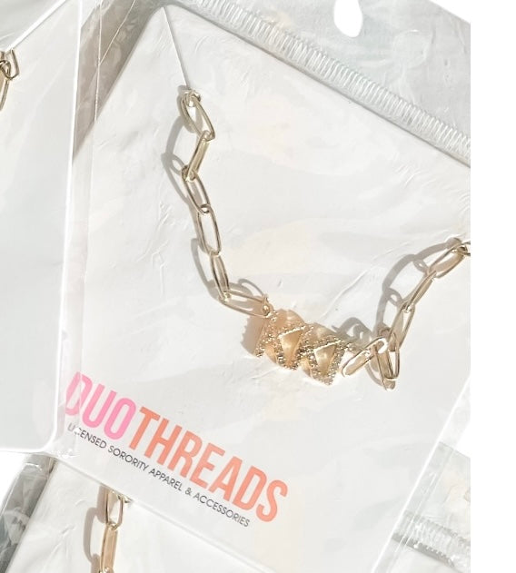 Greek Rhinestone Necklace