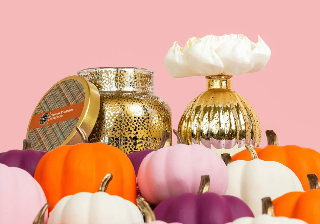 Harvest Pumpkin Holiday Mercury Jar Candle