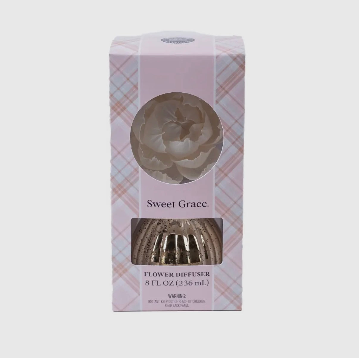 Sweet Grace Plaid Flower Diffuser