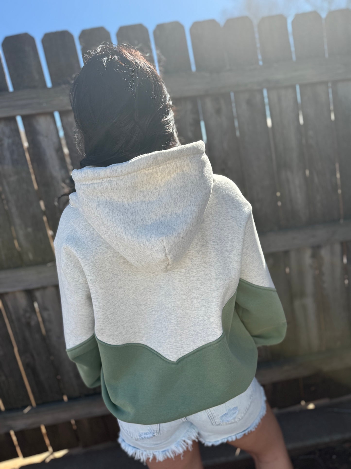 Block Color Oversized Pullover