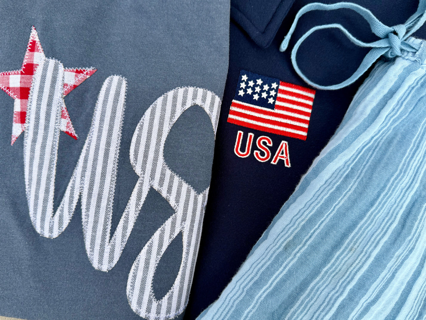 Patchwork USA Tee