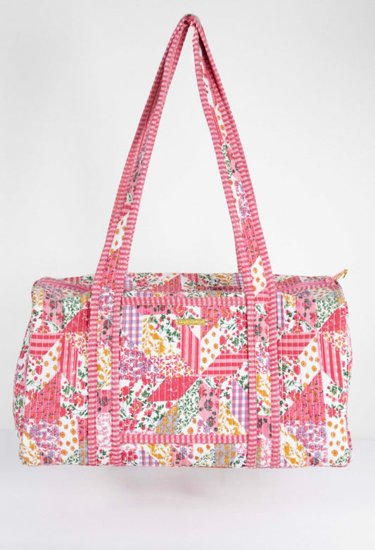 Simply Southern Quilted Duffle Multi Floral