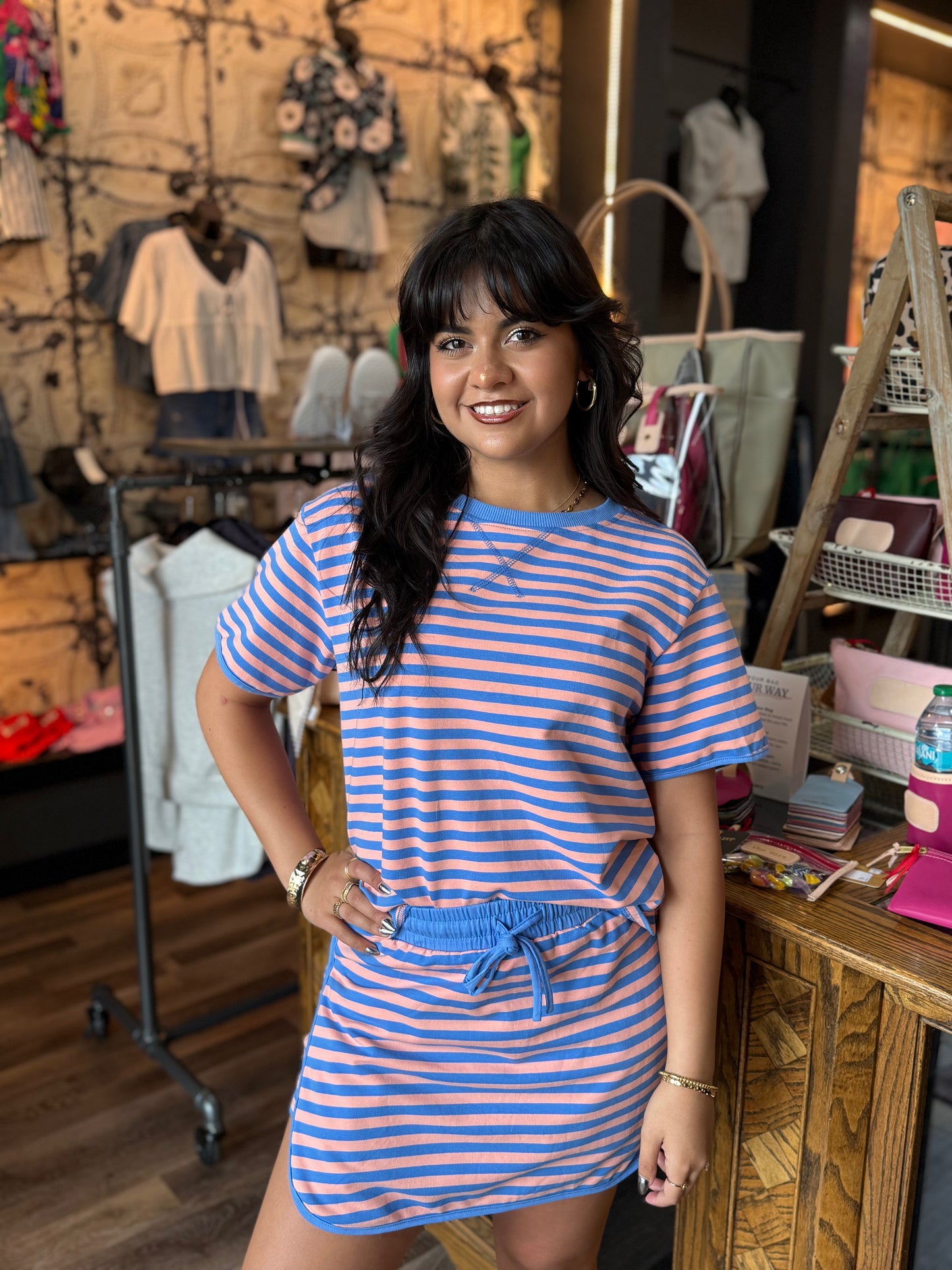 Marine Stripe Skort