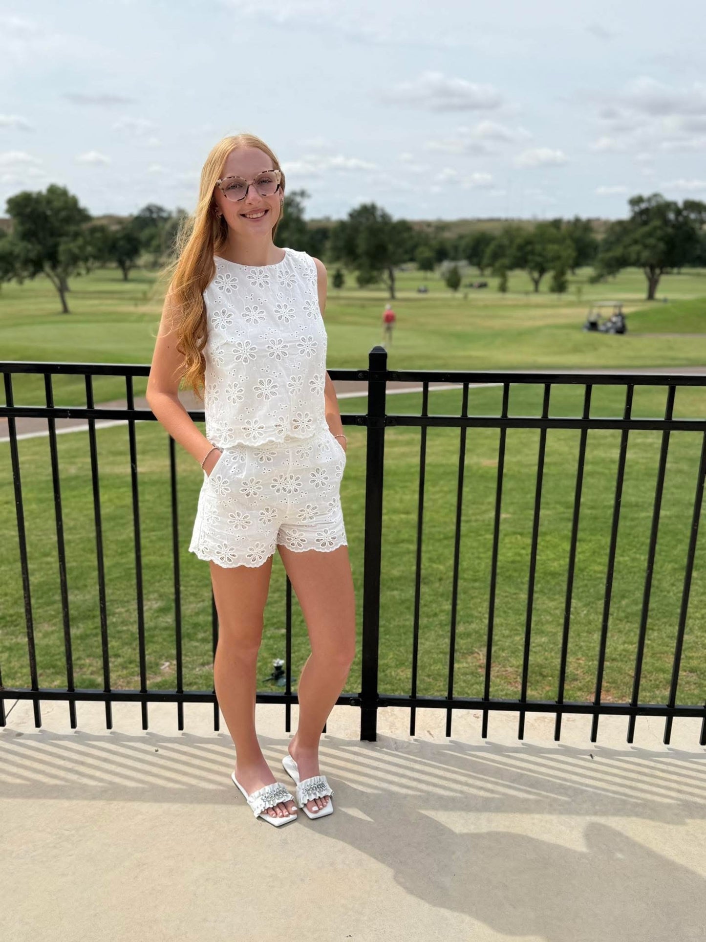 Tea Party Eyelet Shorts