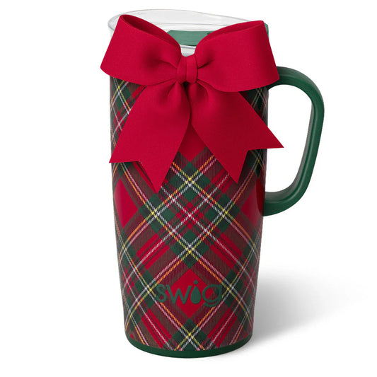 Swig Christmas Plaid Travel Mug 22oz