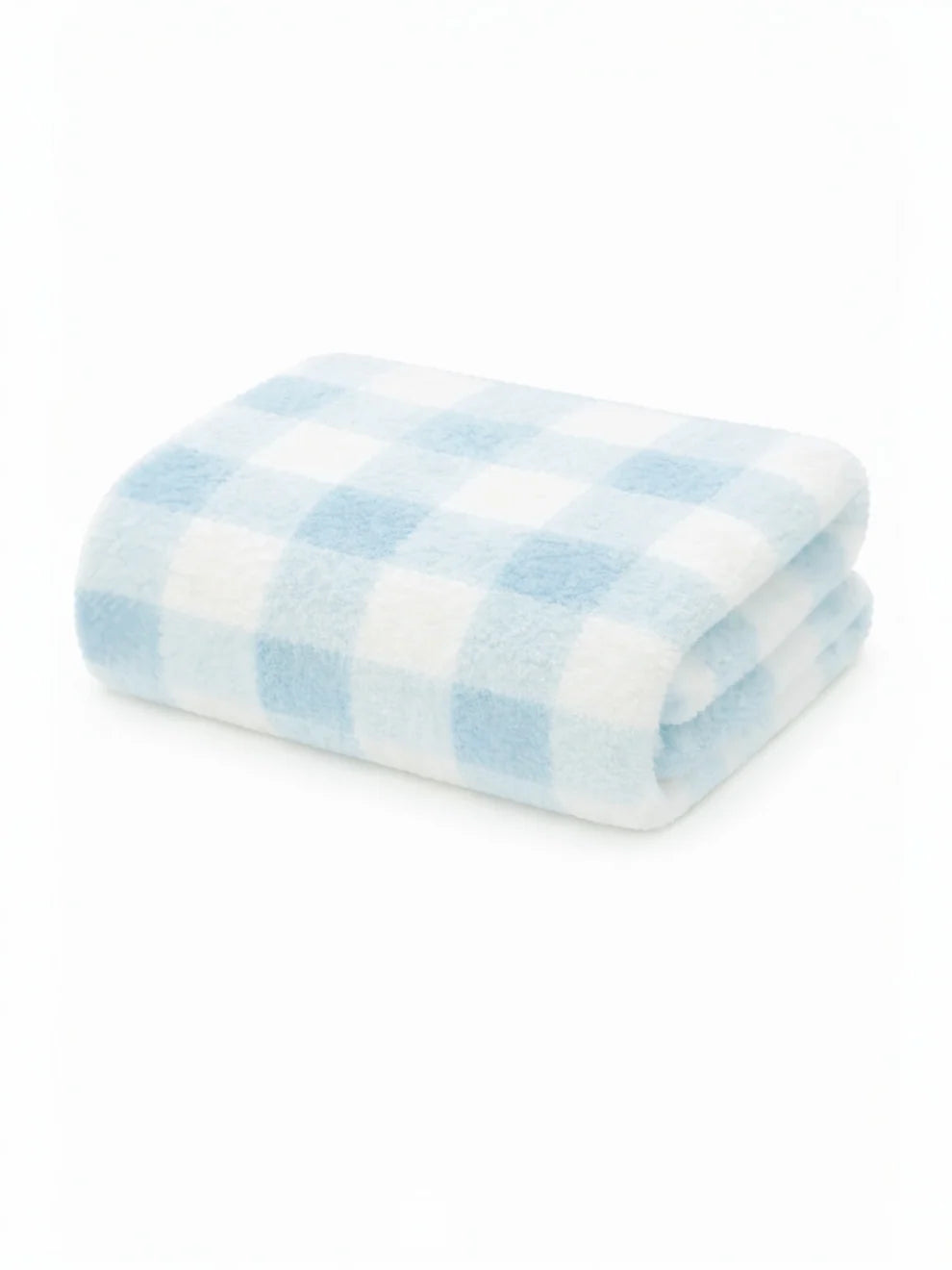 Phufy Bliss Gingham Blanket- Cloud Blue