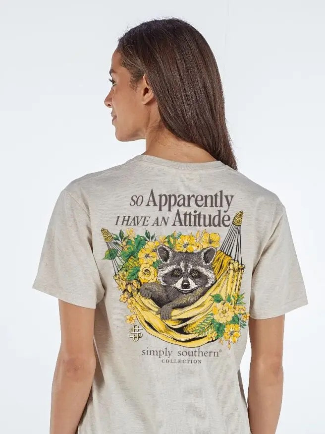 Attitude Heather Oat Tee