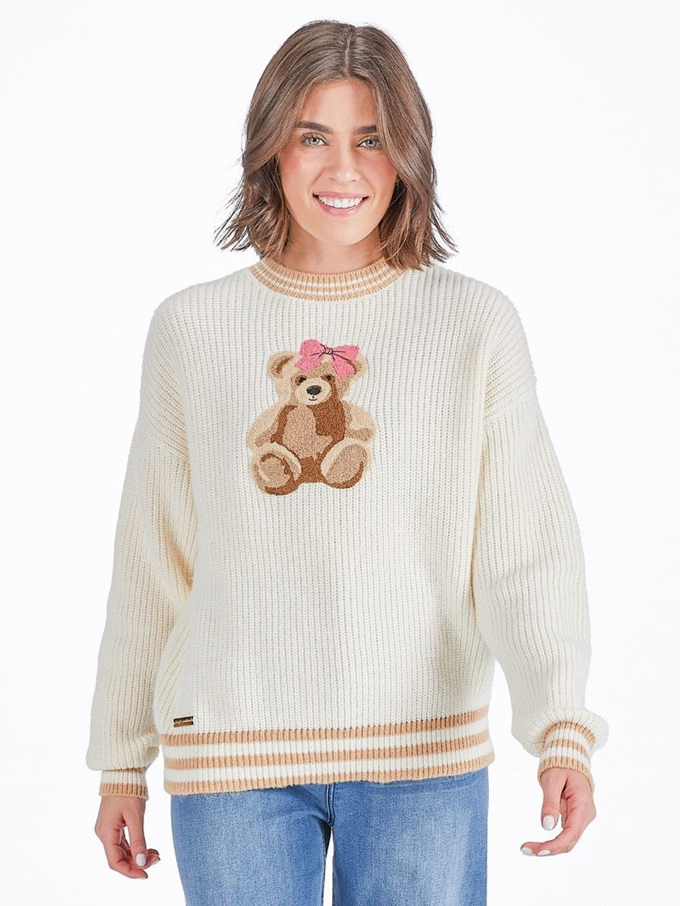 Harper Bear Bow Sweater