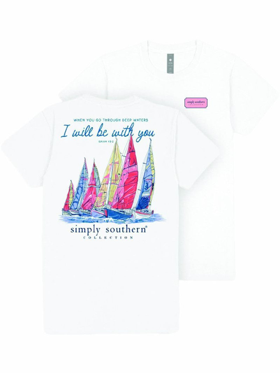 Deep Waters White Tee