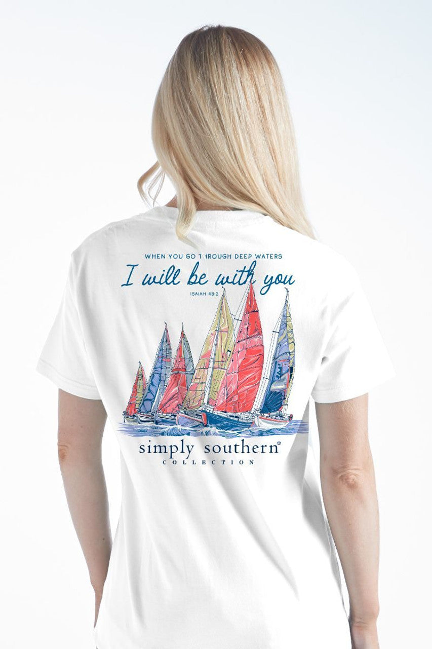 Deep Waters White Tee