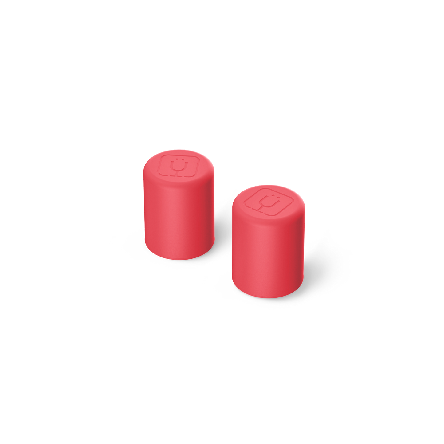 BruMate Magnetic Straw Cover, 2 Pack | Coral