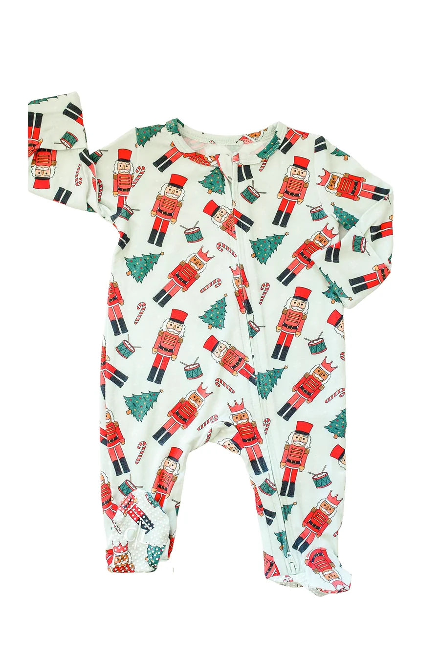Caden Lane | Footie Toy Soldier Green | 3-6 Months