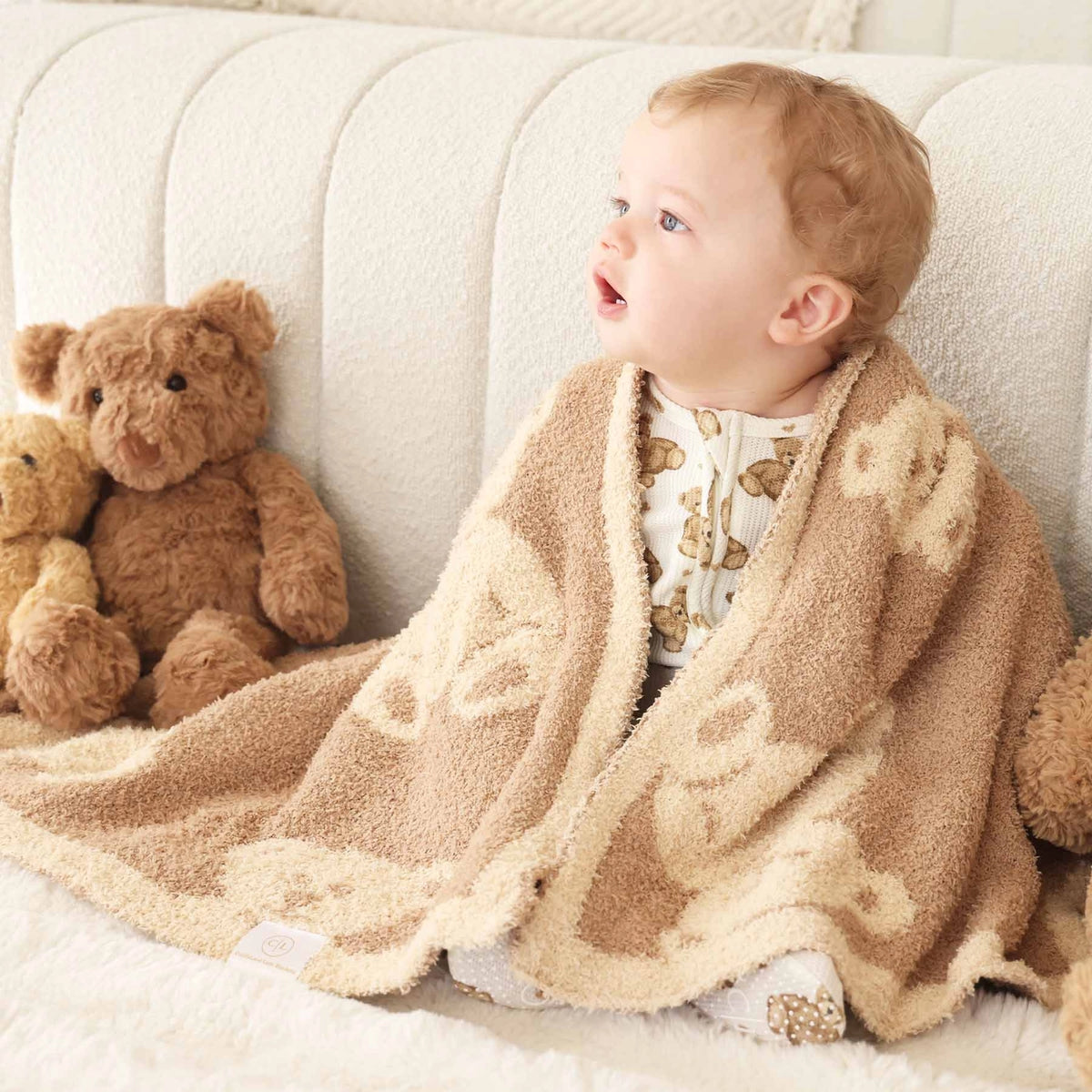 Caden Lane | Luxe Blankets | Teddy Bears