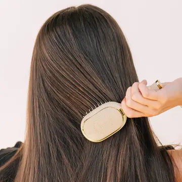 Teleties Mini Detangler Brush For Medium Hair | Tan