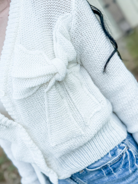 White Victoria Cardi