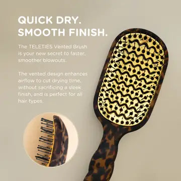 Teleties Vented Hair Brush | Tortoise