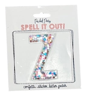 Greek Confetti Sticker Letter Patches