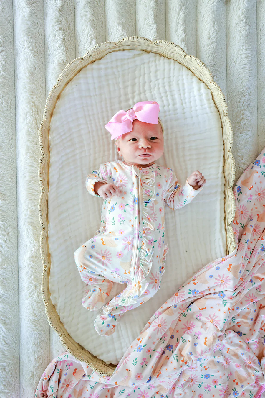 Caden Lane | Footie Lucy Goosy | 3-6 Months