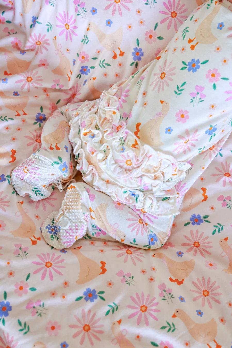 Caden Lane | Footie Lucy Goosy | 0-3 Months