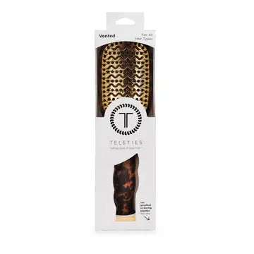 Teleties Vented Hair Brush | Tortoise