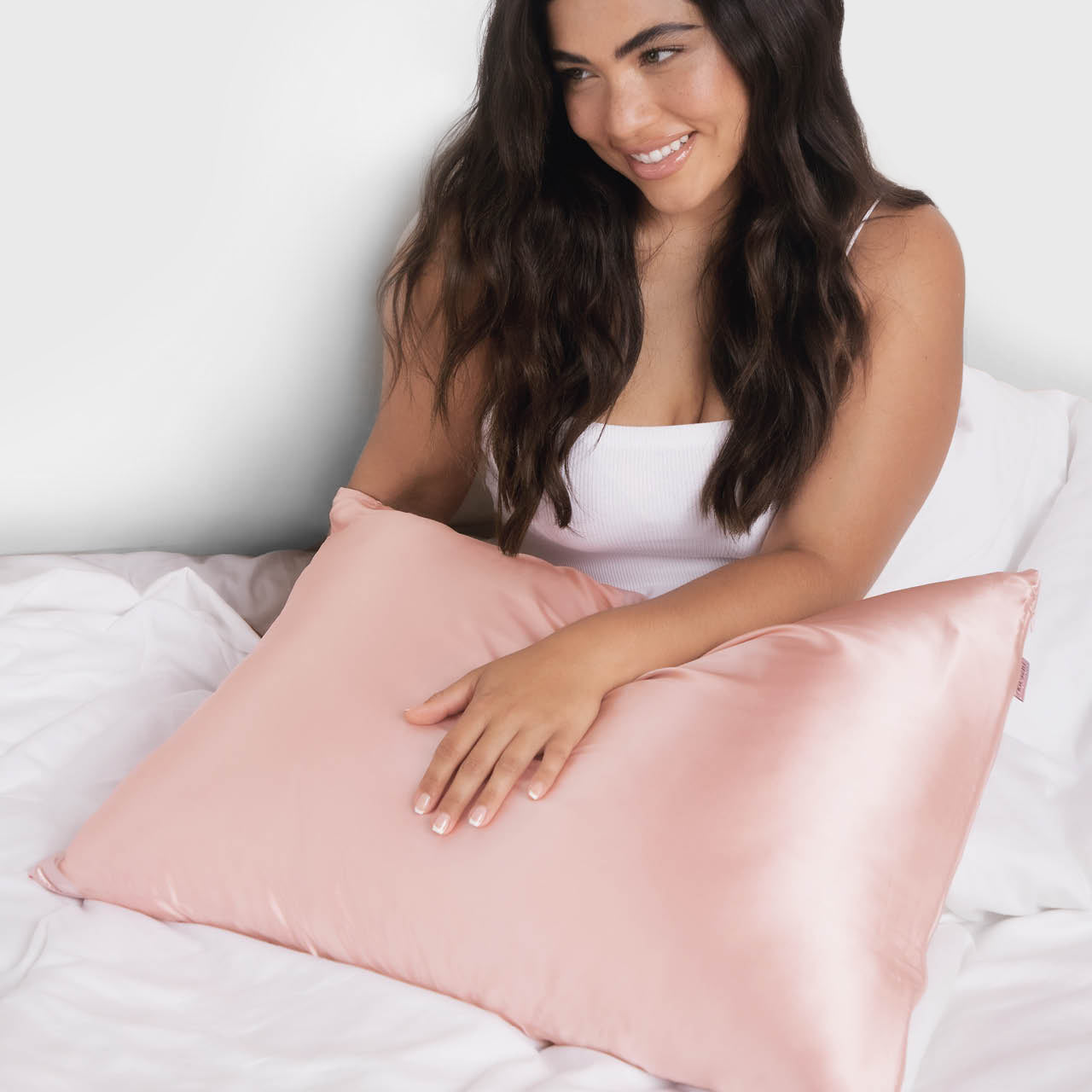 Kitsch Satin Pillowcase in Blush | King