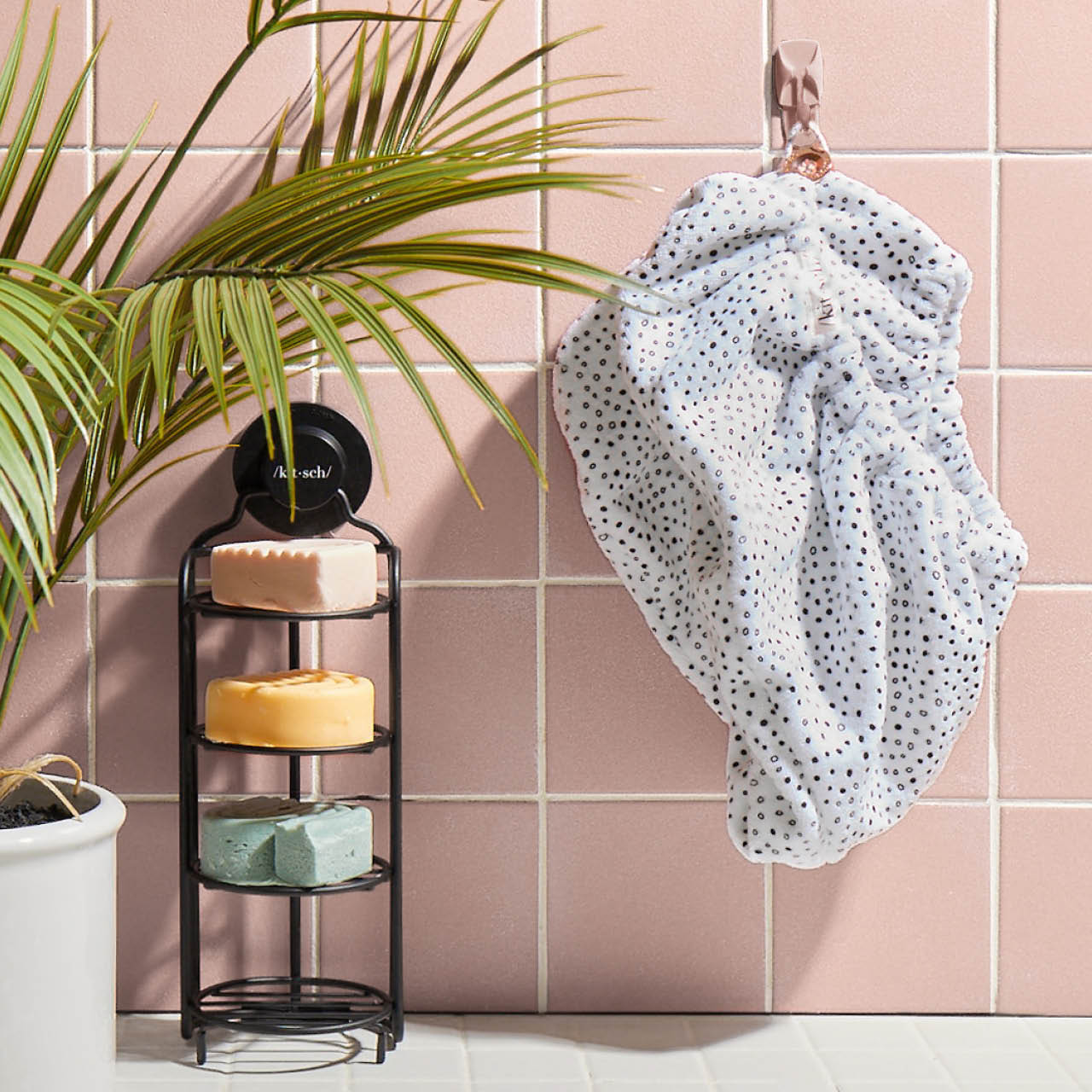 Kitsch Quick Dry Hair Towel | Micro Dot