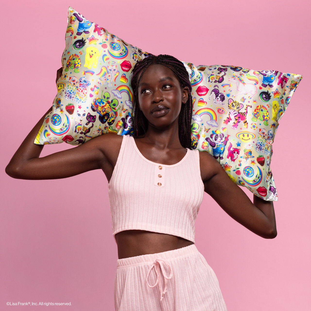 Kitsch Standard Satin Pillowcase | Lisa Frank