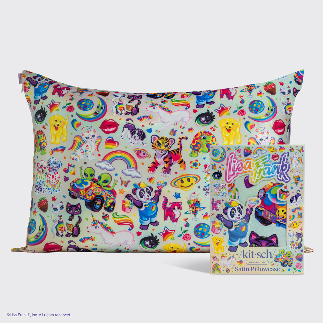 Kitsch Standard Satin Pillowcase | Lisa Frank