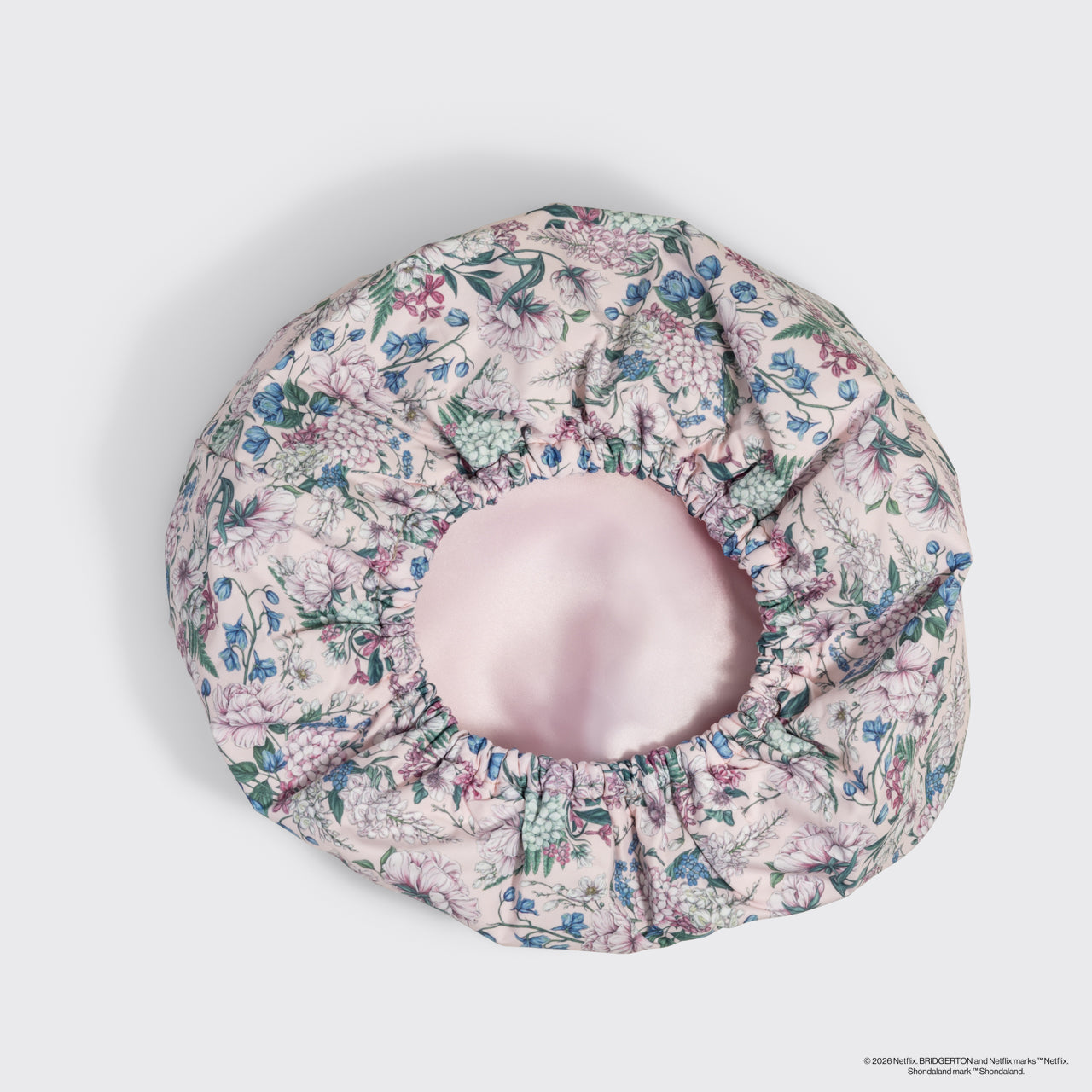 Kitsch Satin-Lined Shower Cap | Bridgerton Wisteria