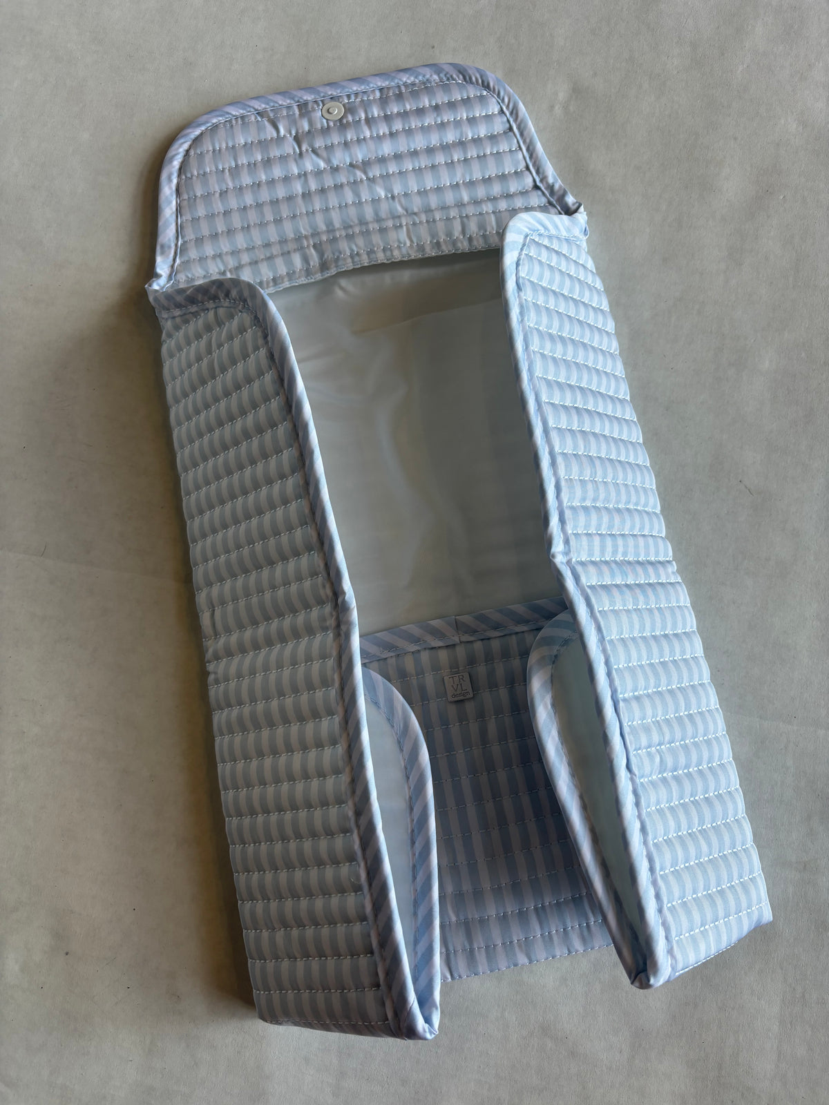 TRVL Quilted Changing Mat | Striped Blue