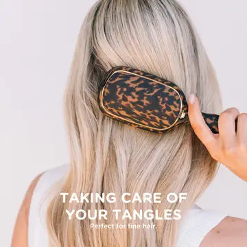 Teleties Detangler Hair Brush For Fine Hair | Tortoise