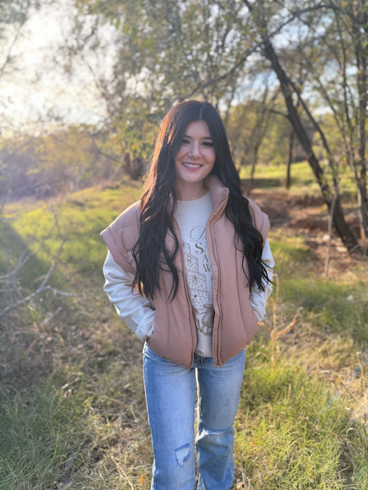 Umber Puffer Vest