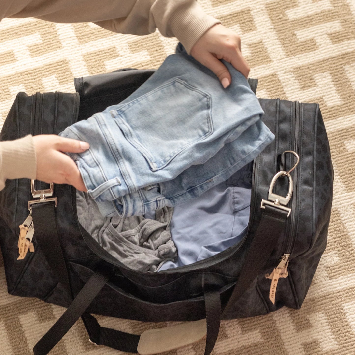 Jon Hart Large Square Duffel