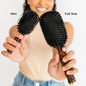 Teleties Mini Boar Brush | Tortoise