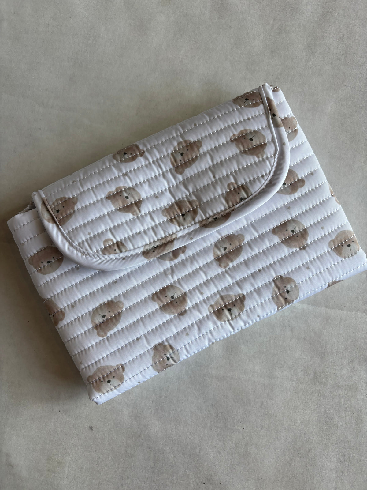 TRVL Quilted Changing Mat | Teddy Bear