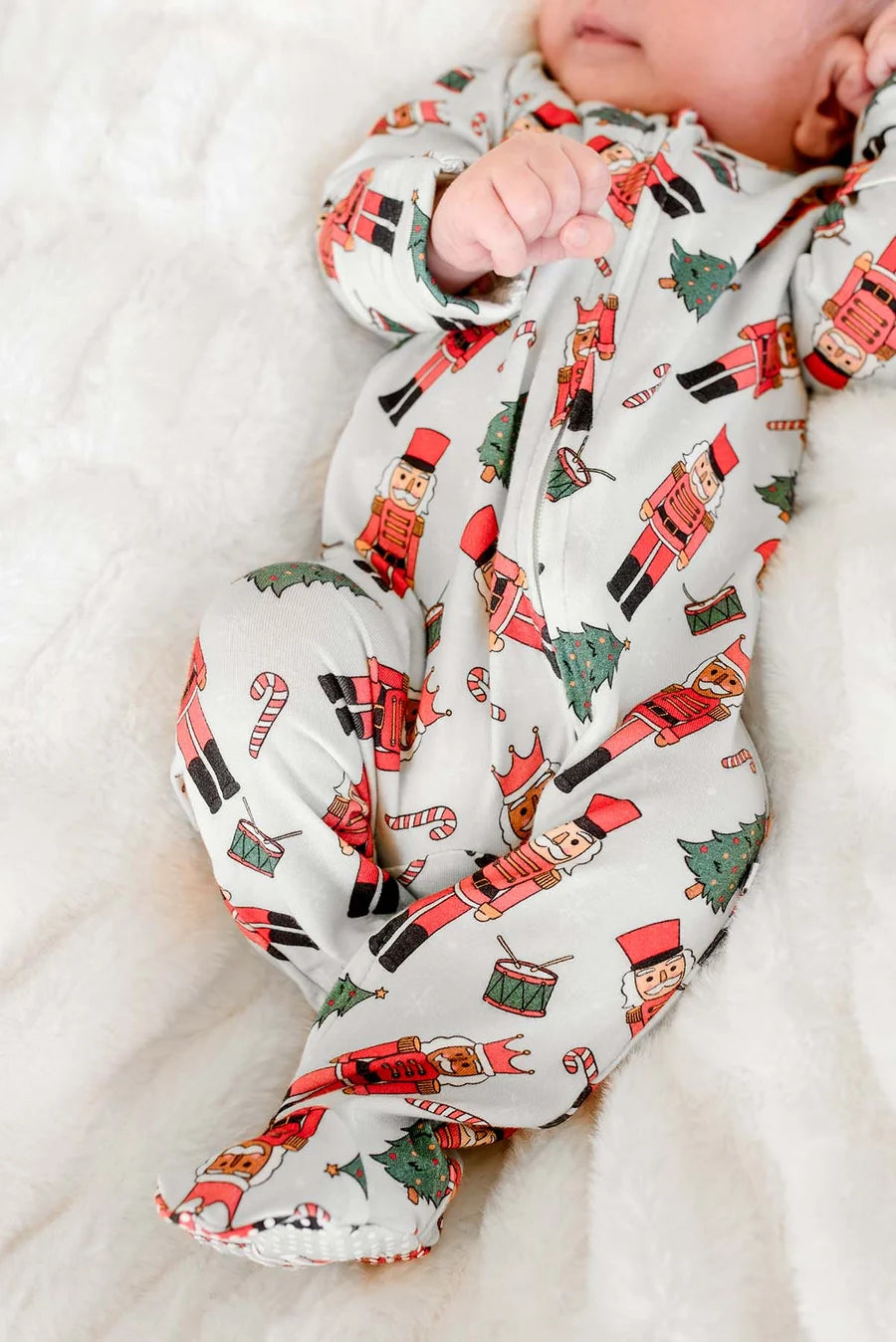 Caden Lane | Footie Toy Soldier Green | 0-3 Months