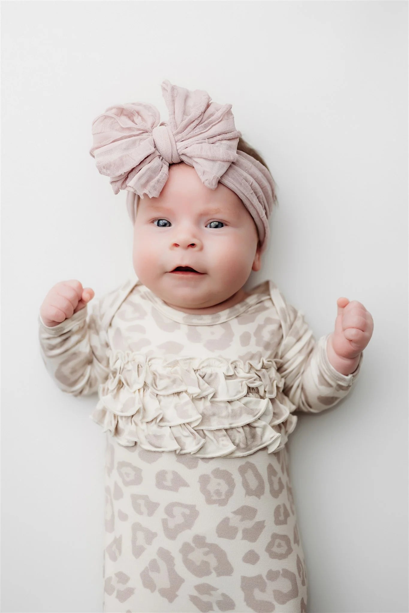 Rockin Royalty Ruffle Knot Gown | Natural Leopard