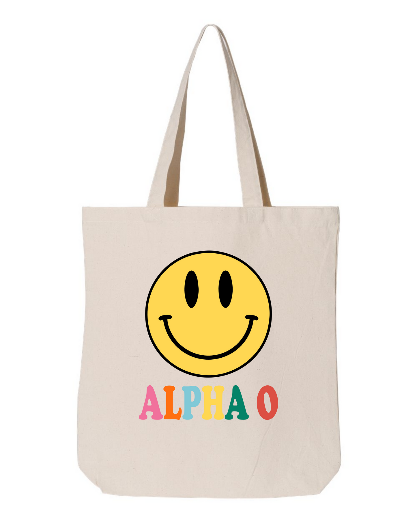 Greek Smiley Tote Bag