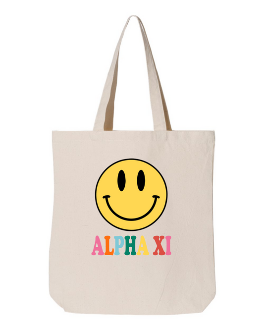 Greek Smiley Tote Bag