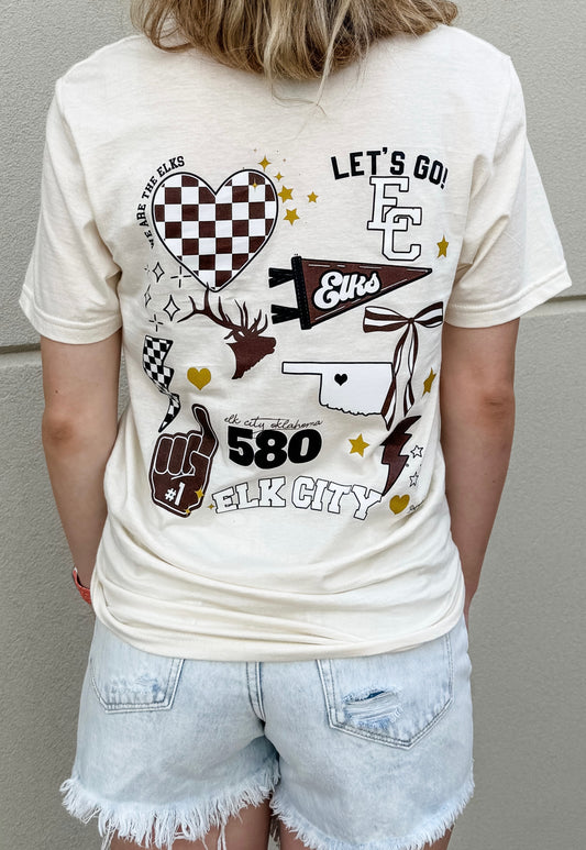 Elk City Elks Collage Spirit Tee