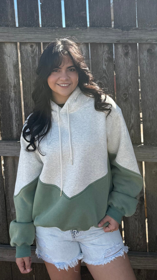 Block Color Oversized Pullover