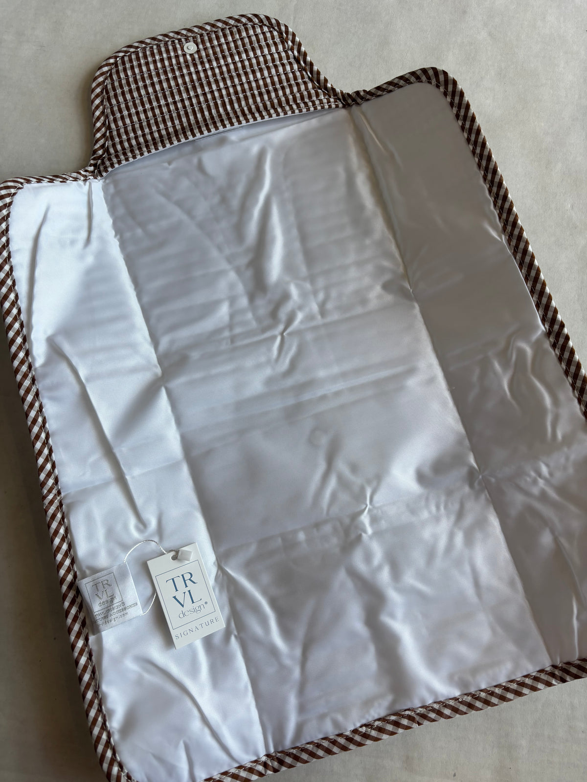 TRVL Quilted Changing Mat | Gingham Coco