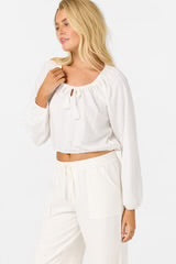 O’Neill Cami Knit Long Sleeve Top- White
