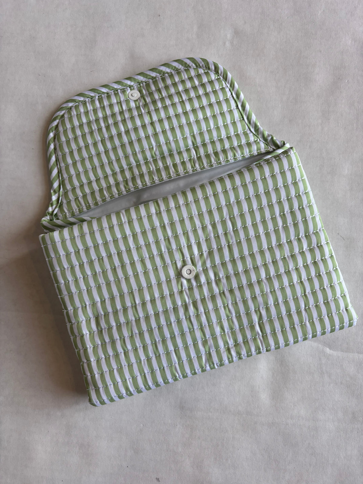 TRVL Quilted Changing Mat | Stripe Sage
