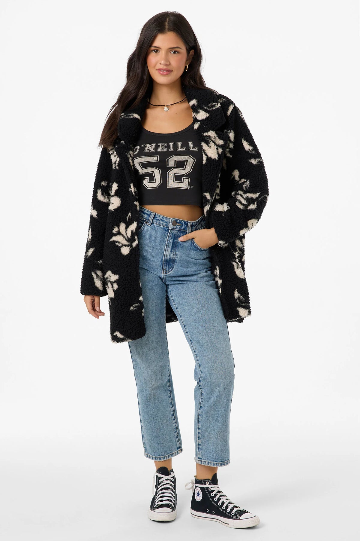 Harper High Pile Jacket | Black