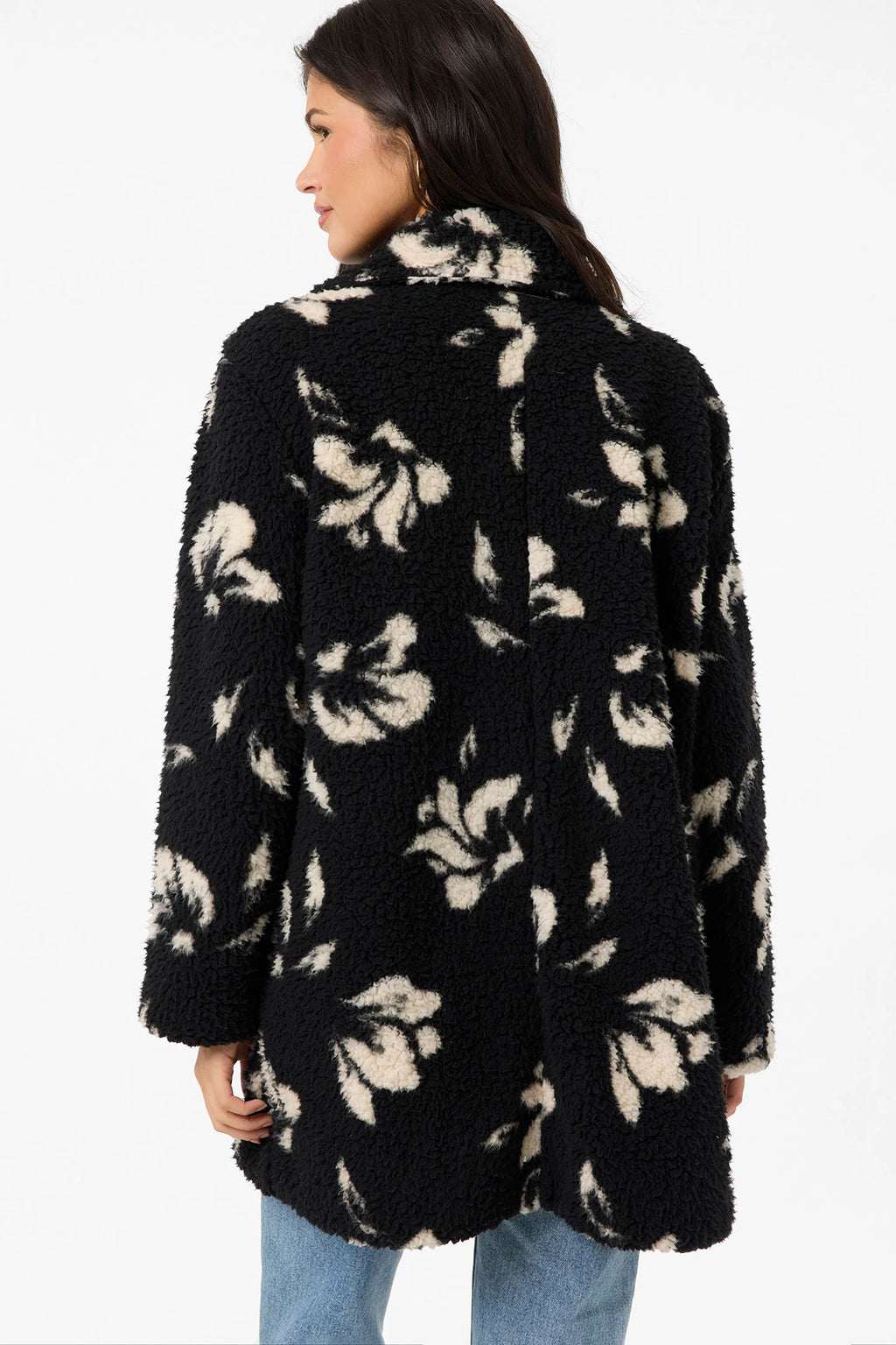 Harper High Pile Jacket | Black